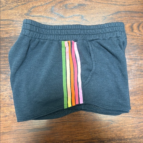 Aviator Nation Black 5 Stripe Shorts - Picture 5 of 10